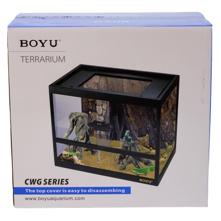 ***Террариум Boyu CWG-300T для рептилий и земноводных 358x218x337 мм