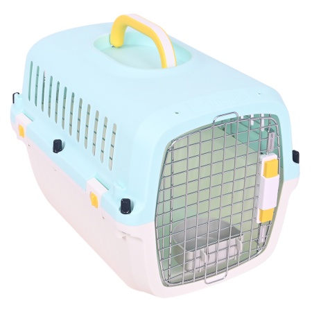 Переноска Transport 52x35x34 см для кошек и собак Pet Choice стандарт IATA, голубая