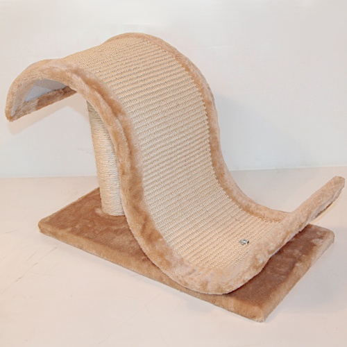 Когтеточка-волна 48х25х33 см, темно-бежевый