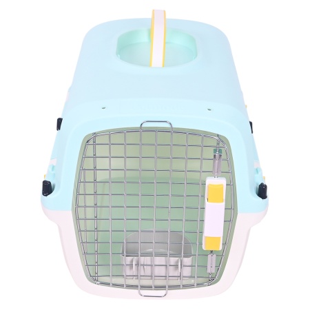 Переноска Transport 52x35x34 см для кошек и собак Pet Choice стандарт IATA, голубая